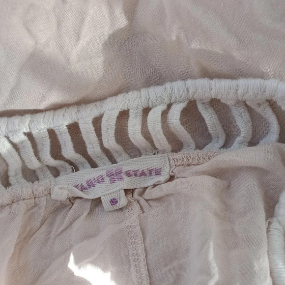 Altar'd State Cream Macrame Crochet Hem Tank Top Sz Small - Picture 4 of 4